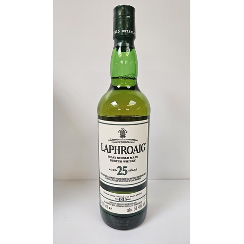 144 - Laphroaig Islay Single Malt Scotch Whisky 25 Year boxed  700ml 51.4% 2019 in Presentation Box