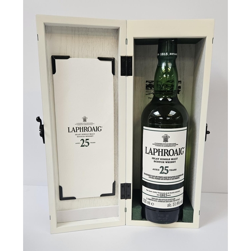 144 - Laphroaig Islay Single Malt Scotch Whisky 25 Year boxed  700ml 51.4% 2019 in Presentation Box