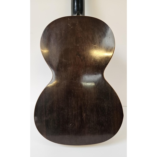 81 - Rare Jérôme Thibouville-Lamy & Cie 19thC guitar. 
Spruce fronted with Brazilian rosewood to back, Ab... 