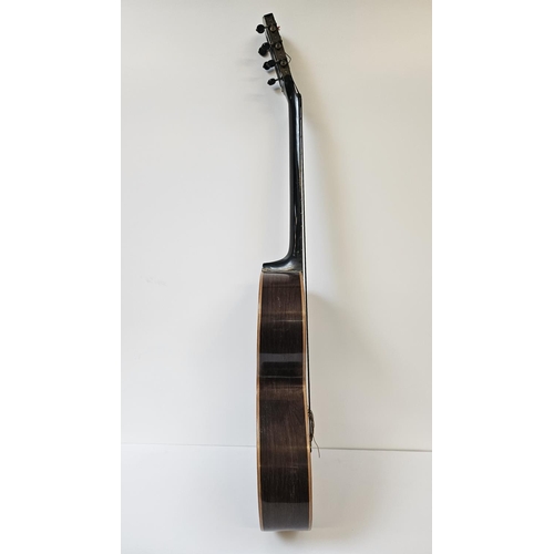 81 - Rare Jérôme Thibouville-Lamy & Cie 19thC guitar. 
Spruce fronted with Brazilian rosewood to back, Ab... 