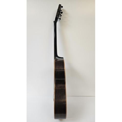 81 - Rare Jérôme Thibouville-Lamy & Cie 19thC guitar. 
Spruce fronted with Brazilian rosewood to back, Ab... 