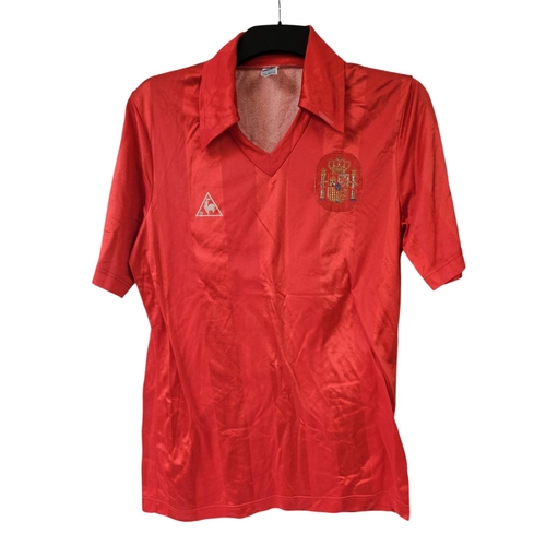 152 - FRANCISCO JAVIER CABRAL ROMAN 1985 MATCH WORN #18 SPAIN JERSEY - SIA LOA Spanish footballer Francisc... 