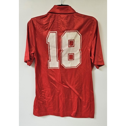 152 - FRANCISCO JAVIER CABRAL ROMAN 1985 MATCH WORN #18 SPAIN JERSEY - SIA LOA Spanish footballer Francisc... 