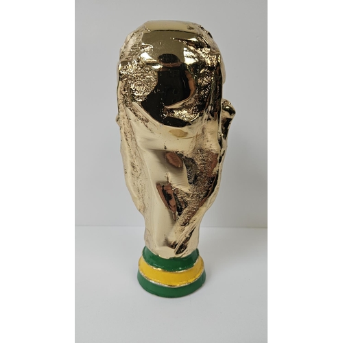 155 - 2002 FIFA WORLD CUP FIVE-TIMES WINNER TROPHY
A miniature trophy in the image of the original FIFA Wo... 