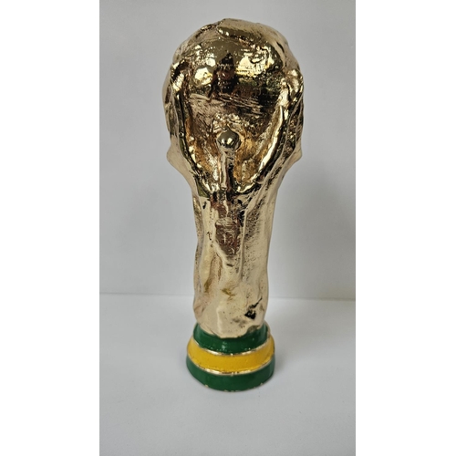 155 - 2002 FIFA WORLD CUP FIVE-TIMES WINNER TROPHY
A miniature trophy in the image of the original FIFA Wo... 