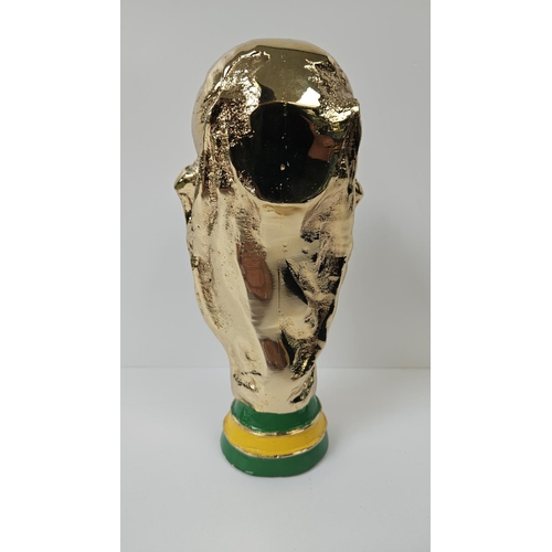 155 - 2002 FIFA WORLD CUP FIVE-TIMES WINNER TROPHY
A miniature trophy in the image of the original FIFA Wo... 