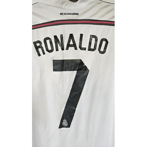 157 - CRISTIANO RONALDO 2014 UEFA SUPER CUP MATCH ISSUED #7 REAL MADRID JERSEY
The 2014 UEFA Super Cup was... 