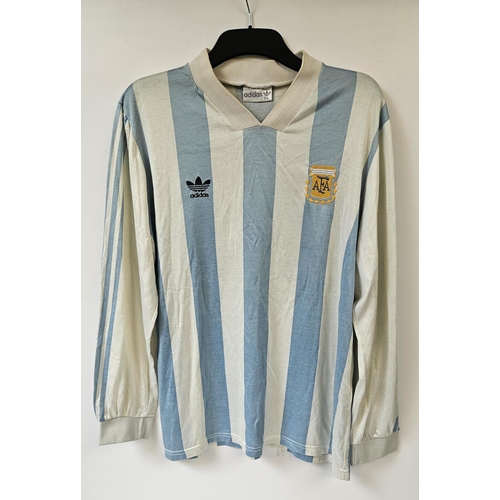 164 - DIEGO MARADONA 1993/94 MATCH WORN #10 ARGENTINA JERSEY
Presented is an Argentina National Team jerse... 