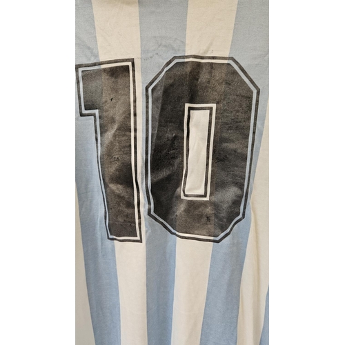 164 - DIEGO MARADONA 1993/94 MATCH WORN #10 ARGENTINA JERSEY
Presented is an Argentina National Team jerse... 