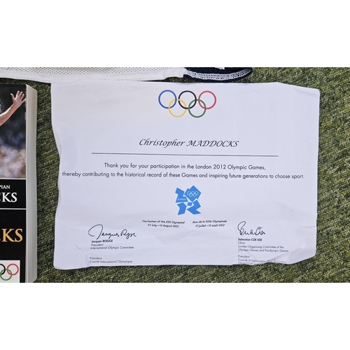 172 - Christopher Maddox Olympic Walker Signed Autobiography 'Money Walks' with games worn Atlanta 1996 Le... 