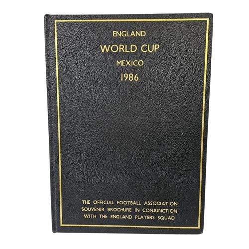 174 - England Mexico World Cup 1986 Official Football Association Souvenir Programme signed by the Team, w... 