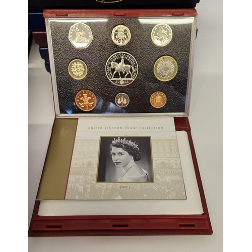 178 - Collection of assorted Royal Mint Proof Coin sets to include Seven Card cased sets 2001 x 2, 2001, 2... 