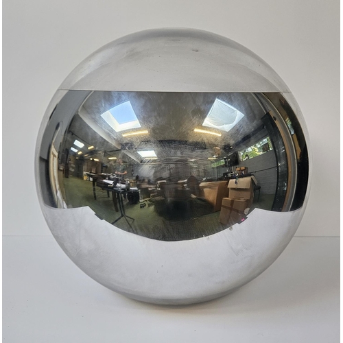 84 - Pair of Two Tom Dixon chrome Spherical disco ceiling lights. 39cm in Diameter