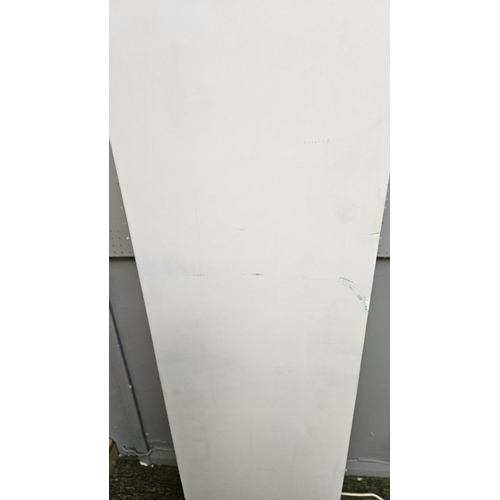 84b - Loic Beuchet 1980s design Plaster Model 1391 Floor Lamp. Plaster column with surmounted uplight. 175... 