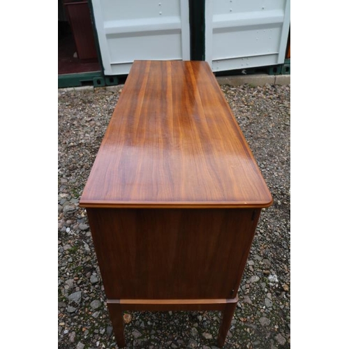 319 - Gordon Russell limited Broadway of Worcester Walnut Sideboard of 3 Drawers flanked by Cupboards on l... 