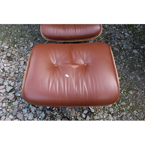 324 - Charles and Ray Eames Vitra Style Lounge chair and ottoman Model 670 & 671