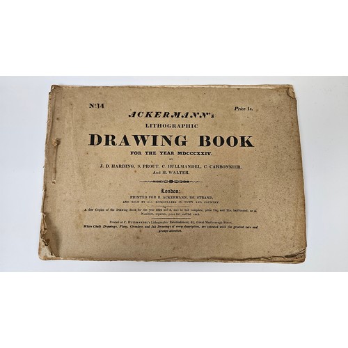 54 - Ackerman's Lithographic drawing book No.14 1824 printed at Hullmandels Lithographic establishment co... 