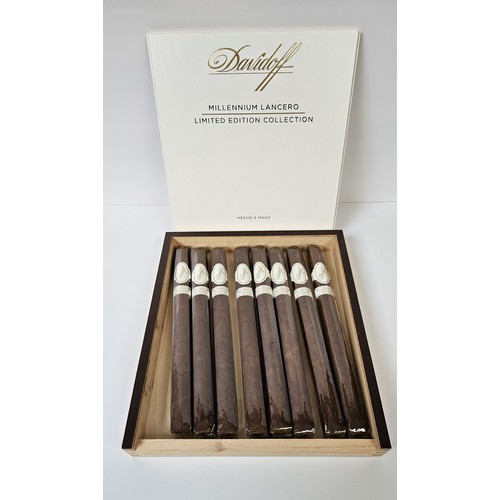 249 - Davidoff Nicaragua Millenium Lancero Limited edition Cigar - Box of 8 open box (mostly all sealed)