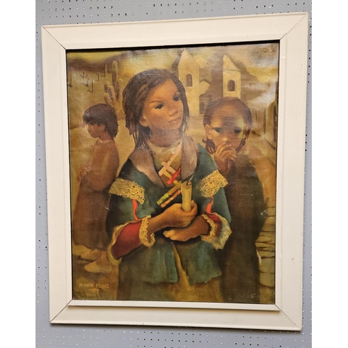 281 - Mariette Lydis (1887-1970); Austrian-Argentine; Study of 3 Children, Oil on canvas signed and dated ... 