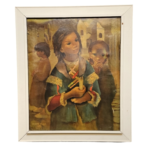 281 - Mariette Lydis (1887-1970); Austrian-Argentine; Study of 3 Children, Oil on canvas signed and dated ... 