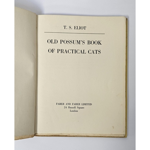 125 - T S Eliot 'Old Possums Book of Practical Cats' published by Faber and Faber Limited, First Edition.