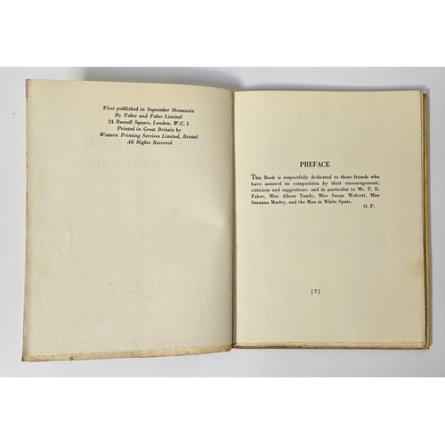 125 - T S Eliot 'Old Possums Book of Practical Cats' published by Faber and Faber Limited, First Edition.