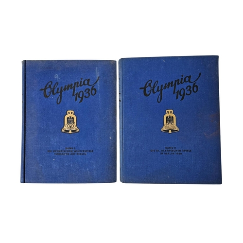 126 - Two volumes of Olympia 1936 Band I and II, covering the German Berlin Olympic Games, includes Jesse ... 