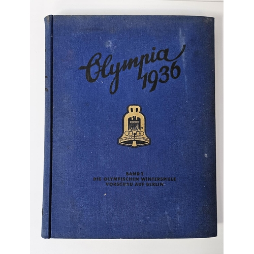 126 - Two volumes of Olympia 1936 Band I and II, covering the German Berlin Olympic Games, includes Jesse ... 