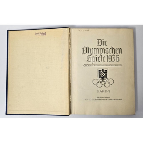 126 - Two volumes of Olympia 1936 Band I and II, covering the German Berlin Olympic Games, includes Jesse ... 