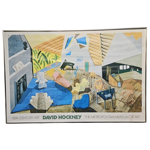 304 - Vintage David Hockney 'The Metropolitan Museum of Art 20th Century Art'. 105 x 69cm