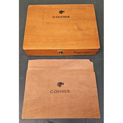 27 - Cohiba Esplendidos Habana Cuba (15) in wooden case with applied labels