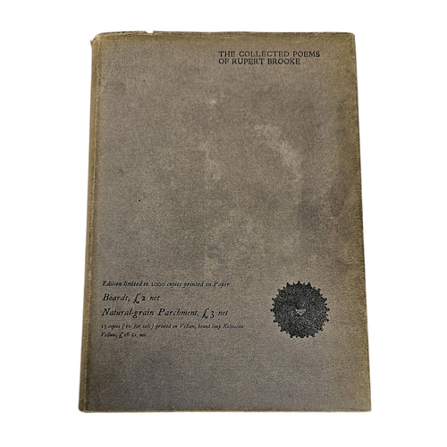 117 - The Collected Poems of Rupert Brooke Limited edition 420 of 1000 with original dust jacket. Printed ... 