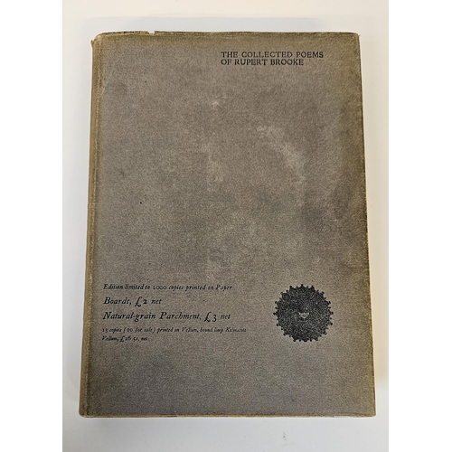 117 - The Collected Poems of Rupert Brooke Limited edition 420 of 1000 with original dust jacket. Printed ... 