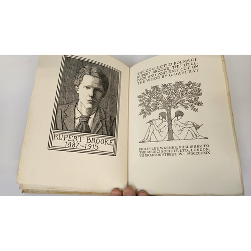 117 - The Collected Poems of Rupert Brooke Limited edition 420 of 1000 with original dust jacket. Printed ... 