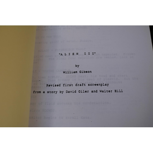 120 - Alien 3 Screenplay by William Gibson based on a story by David Giler and Walter Hill (unproduced) Re... 