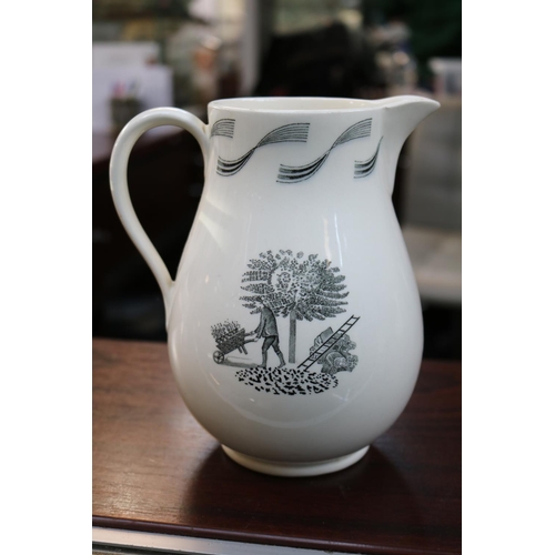 126 - Eric William Ravilious (1903 – 1942) 'Garden' pattern Wedgwood Water Jug