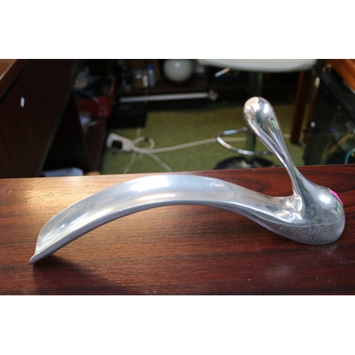 149 - Aluminum Shoe horn designed by Manolo Blahnik