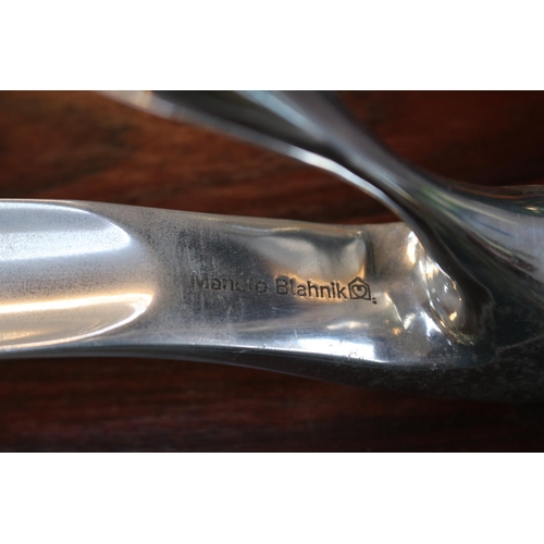 149 - Aluminum Shoe horn designed by Manolo Blahnik