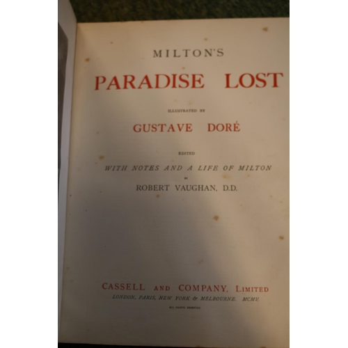 167 - Milton's Paradise Lost Illustrated by Gustave Dore edited with notes and a life of Milton by Robert ... 