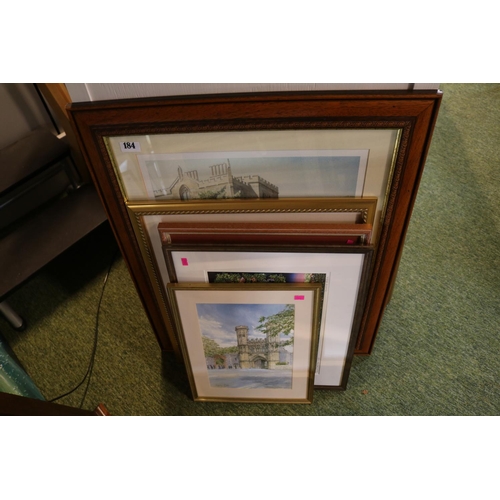 184 - Collection of assorted Framed Prints and Pictures to include The River Cam at Cambridge