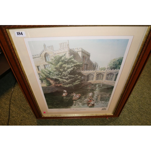 184 - Collection of assorted Framed Prints and Pictures to include The River Cam at Cambridge