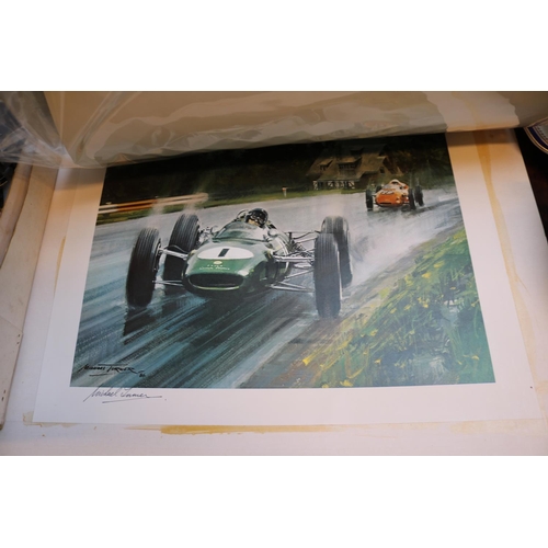 236 - Collection of Michael Turner Motor Racing Prints & Cards