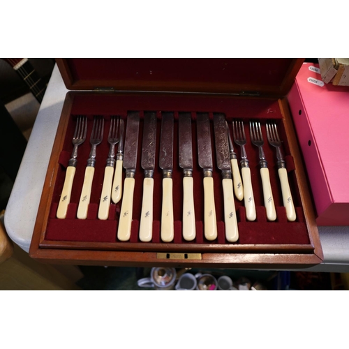 273 - Collection of assorted Silver plated Flatware to include Pair of Silver Vases, Candelabra, Cased set... 