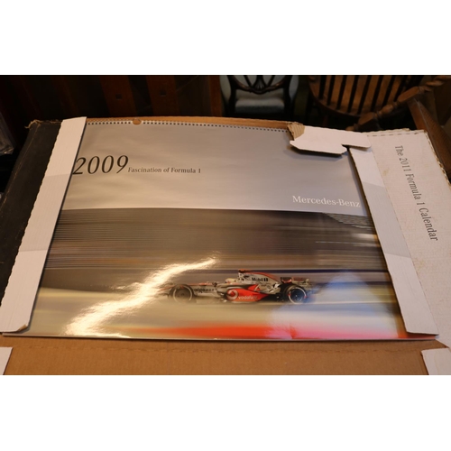 278 - Boxed collection of Formula 1 Mercedes Benz Calendars (7)