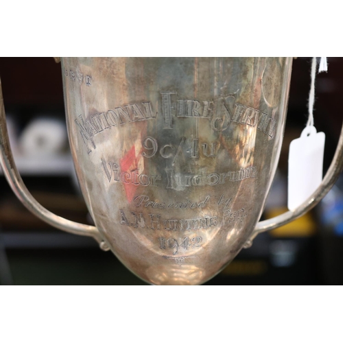 43 - Large Silver Trophy National Fire Service 9C/4U Victor Ludorum presented by A N Hunting Esq 1942. 35... 