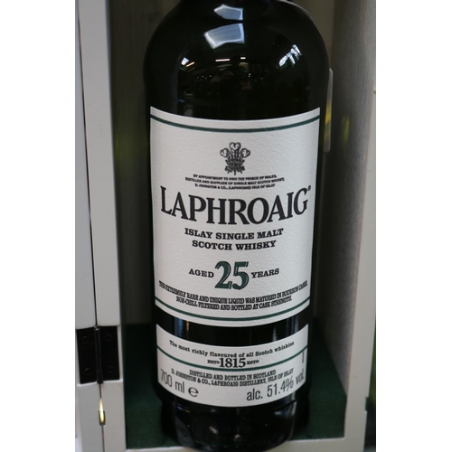 63 - Laphroaig Islay Single Malt Scotch Whisky 25 Year boxed  700ml 51.4% 2019 in Presentation Box