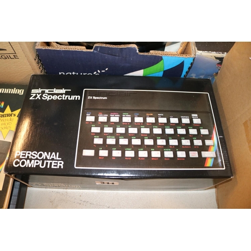 344 - Boxed Sinclair ZX Spectrum Personal computer, Elite Spectrum 48K, SJ52 Joystick and a Programming bo... 