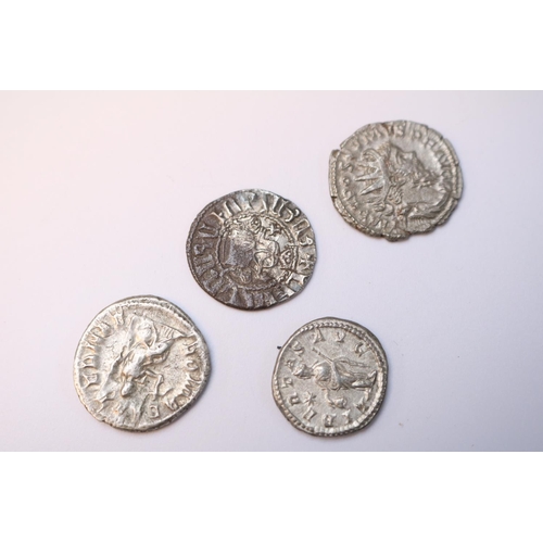 481 - Collection of Roman and other Silver coins to include Roman Empire Postumus AD260 etc.