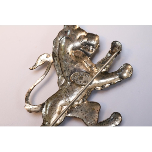 498 - Danecraft Sterling Silver of a Rampant Lion