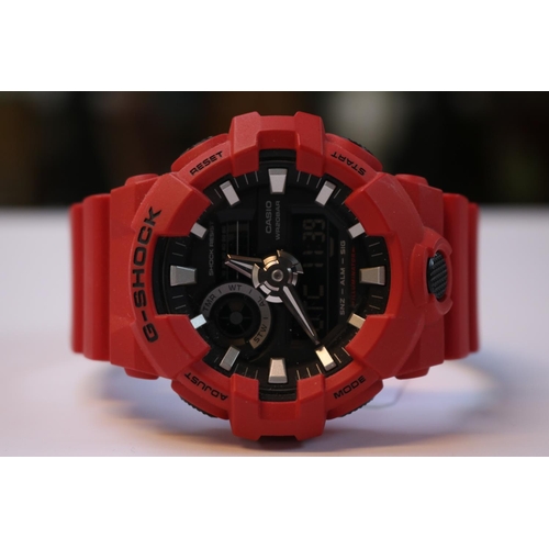 595 - Gents Casio G Shock Red Watch GA - 700